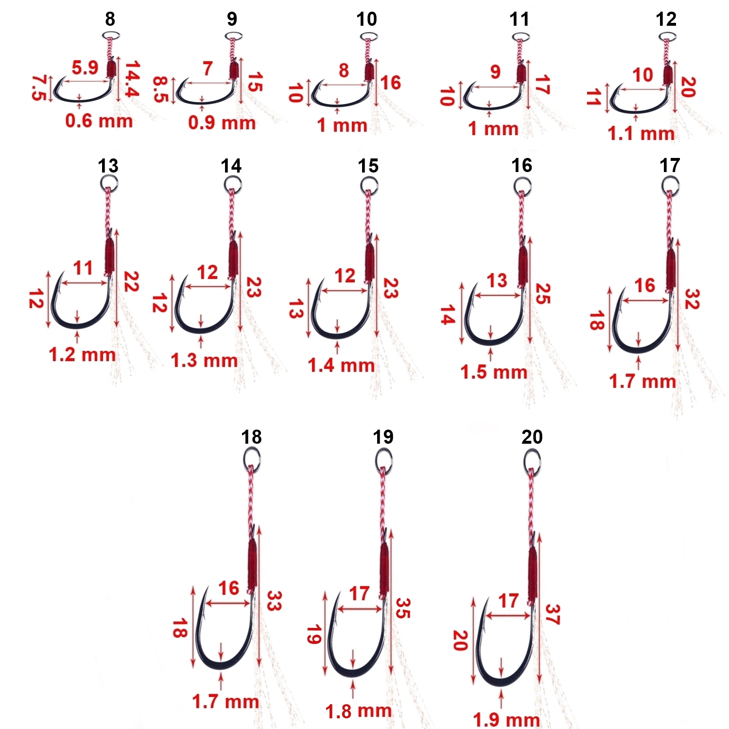 Avmatik%20Assist%20Hook%20Black%20Nickel%205%20Adet%20No:%209