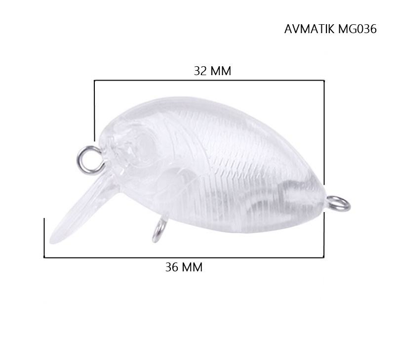 Avmatik%20B-MG036%20Crankbait%20Boyasız%20Suni%20Yem