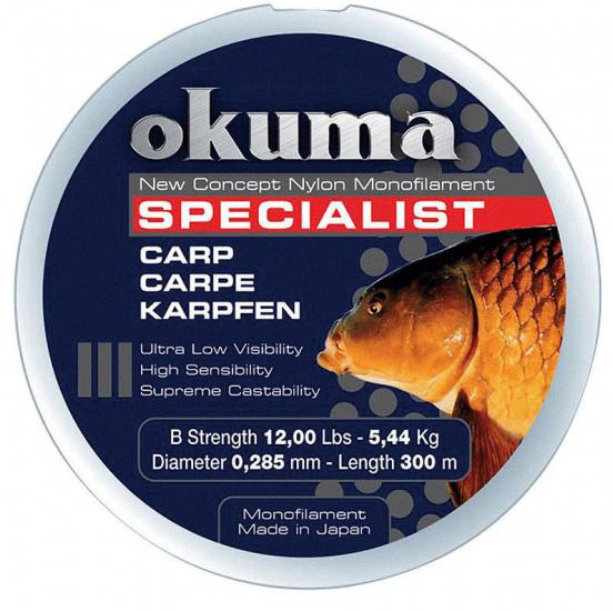 Okuma Carp 300 mt 6,36 kg 0,31 mm Camou Misina