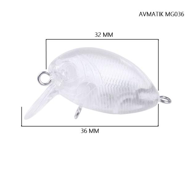 Avmatik B-MG036 Crankbait Boyasız Suni Yem