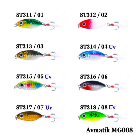 Avmatik MG008 3,7 Cm 10 Gr Jig Yem