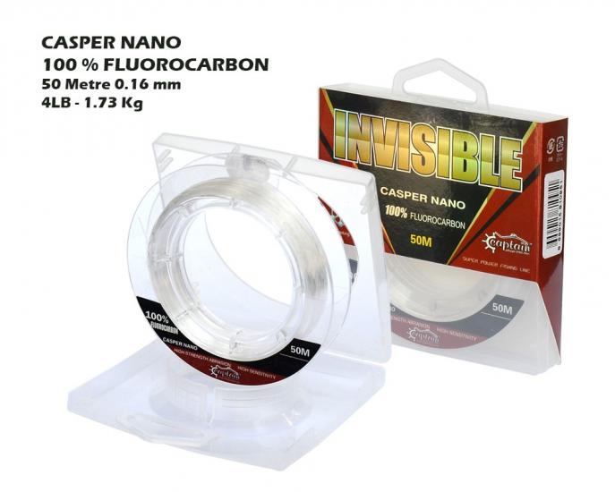 Casper Nano %100 Fluoro Carbon Misina 50mt 0,16 mm